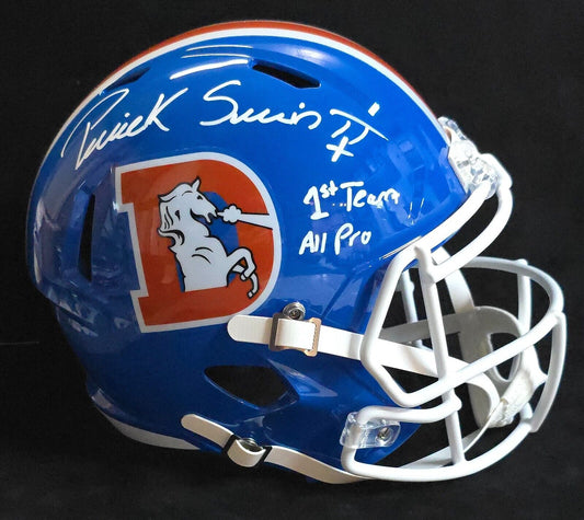 Denver Broncos Pat Surtain Ii Signed Insc Replica Full Size Helmet Beckett
