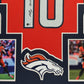 Framed Denver Broncos Bo Nix Autographed Signed Jersey Beckett Hologram