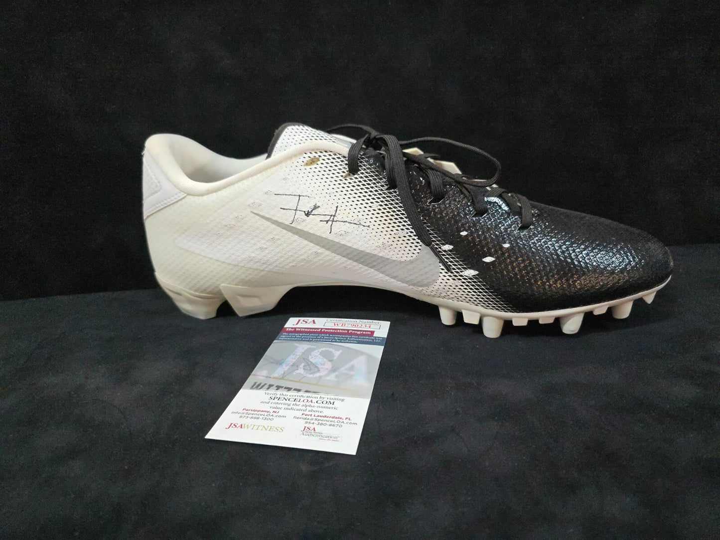 Frank Gore Autographed Signed Cleat Jsa Coa