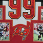 Framed Tampa Bay Buccaneers Warren Sapp Autographed Signed Jersey Beckett Holo