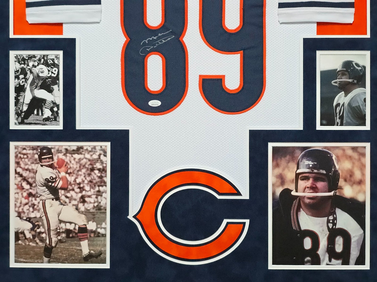 Suede Framed Chicago Bears Mike Ditka Autographed Signed Jersey Jsa Coa