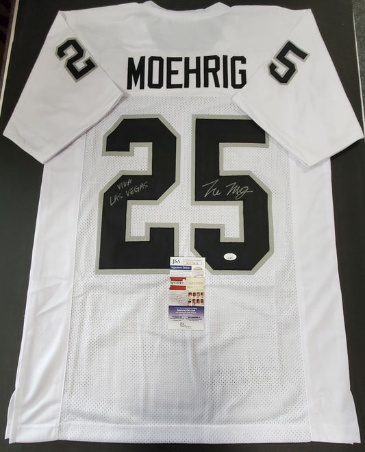 Las Vegas Raiders Tre'von Moehrig Autographed Inscribed Jersey Jsa Coa