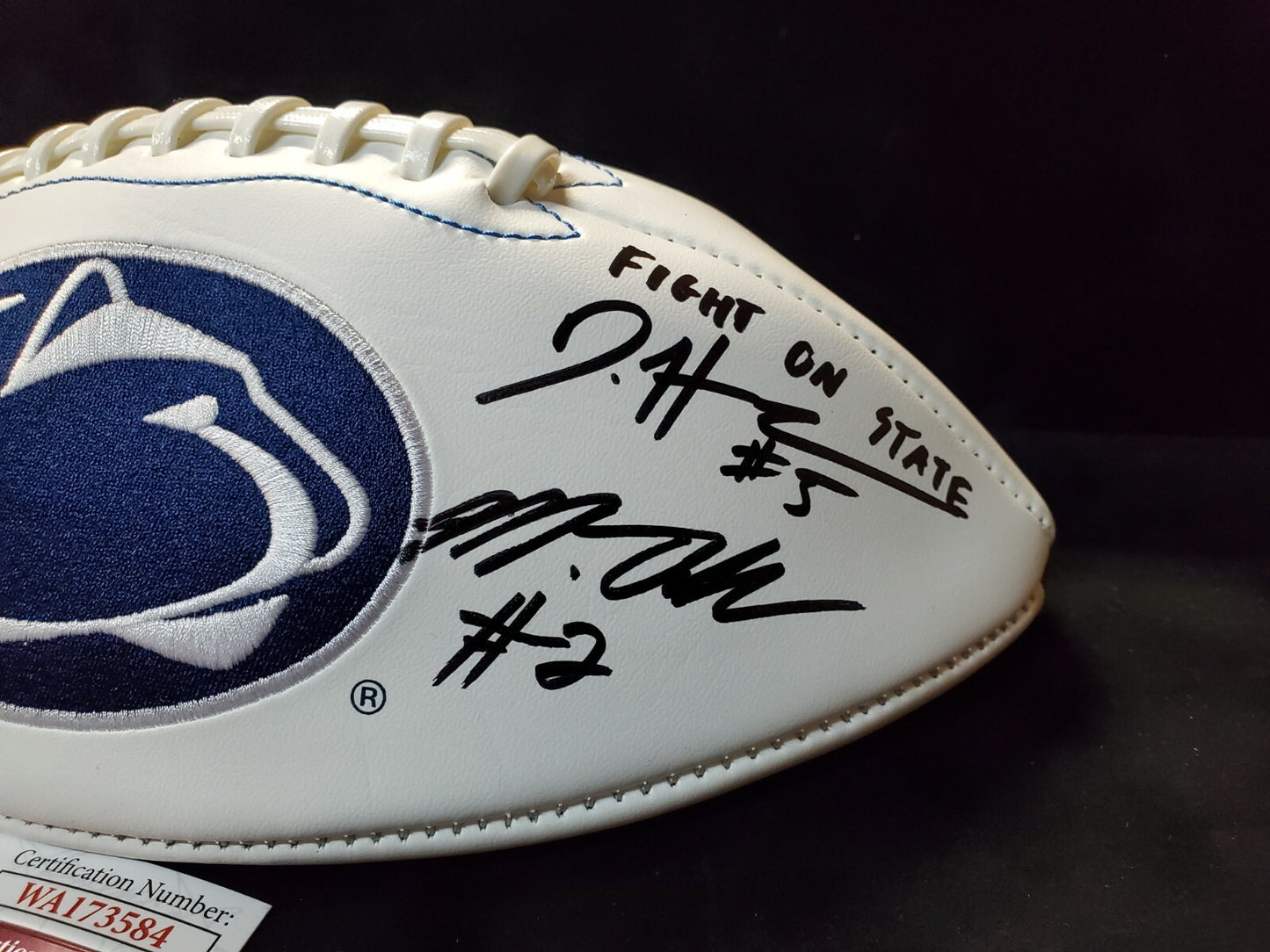 Psu Logo Ball Marcus Allen Grant Haley Daesean Hamilton Nick Scott Signed Jsa