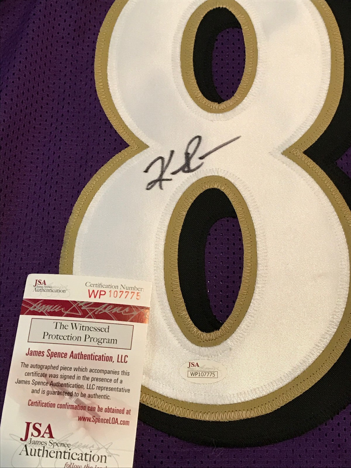 Keenan Reynolds Autographed Signed Baltimore Ravens Jersey Jsa  Coa