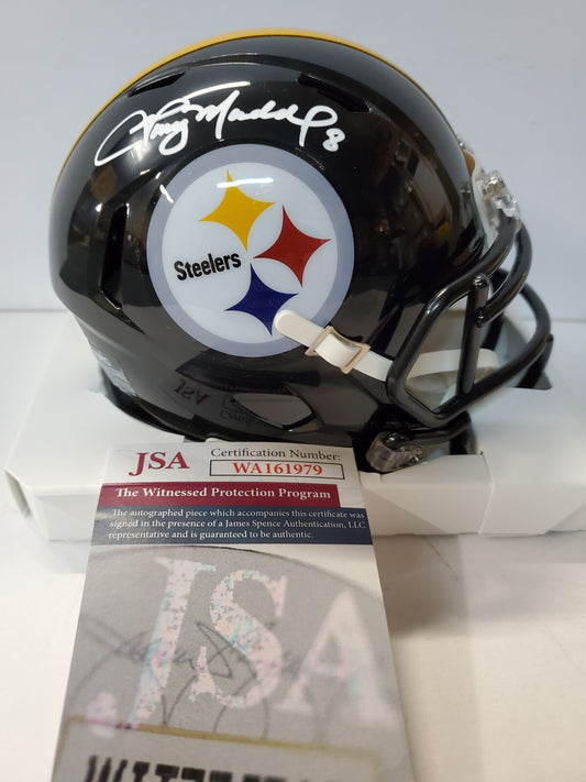 Pittsburgh Steelers Tommy Maddox Autographed Signed Speed Mini Helmet Jsa Coa