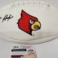 Javian Hawkins Autographed Louisville Cardinals Logo Football Jsa  Coa