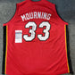 Miami Heat Alonzo Mourning Autographed Signed Jersey Jsa Coa