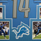 MVP Authentics Framed Detroit Lions Amon-Ra St. Brown Autographed Signed Jersey Beckett Holo 630 sports jersey framing , jersey framing