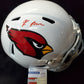 Arizona Cardinals Rondale Moore Full Size Speed Replica Helmet Jsa Coa
