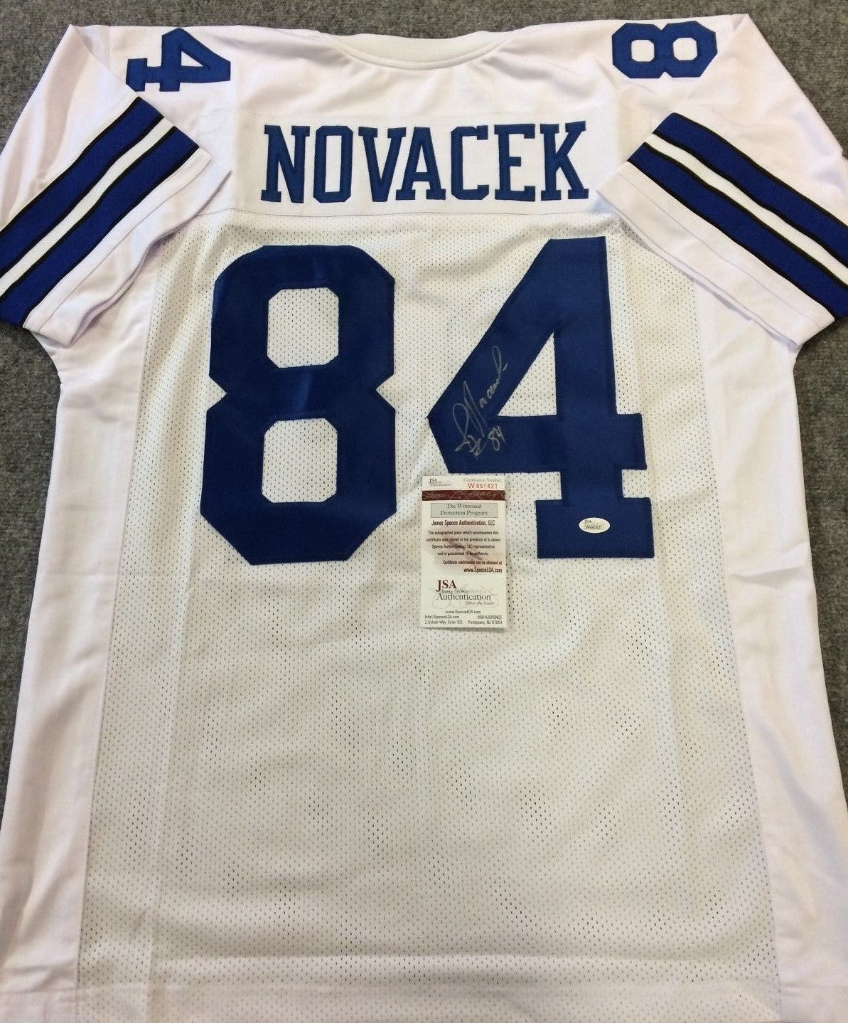 Jay Novacek Autographed Signed Dallas Cowboys Jersey Jsa Coa