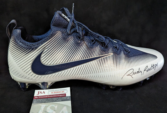 Notre Dame Fighting Irish Rudy Ruettiger Autographed Signed Cleat Jsa Coa