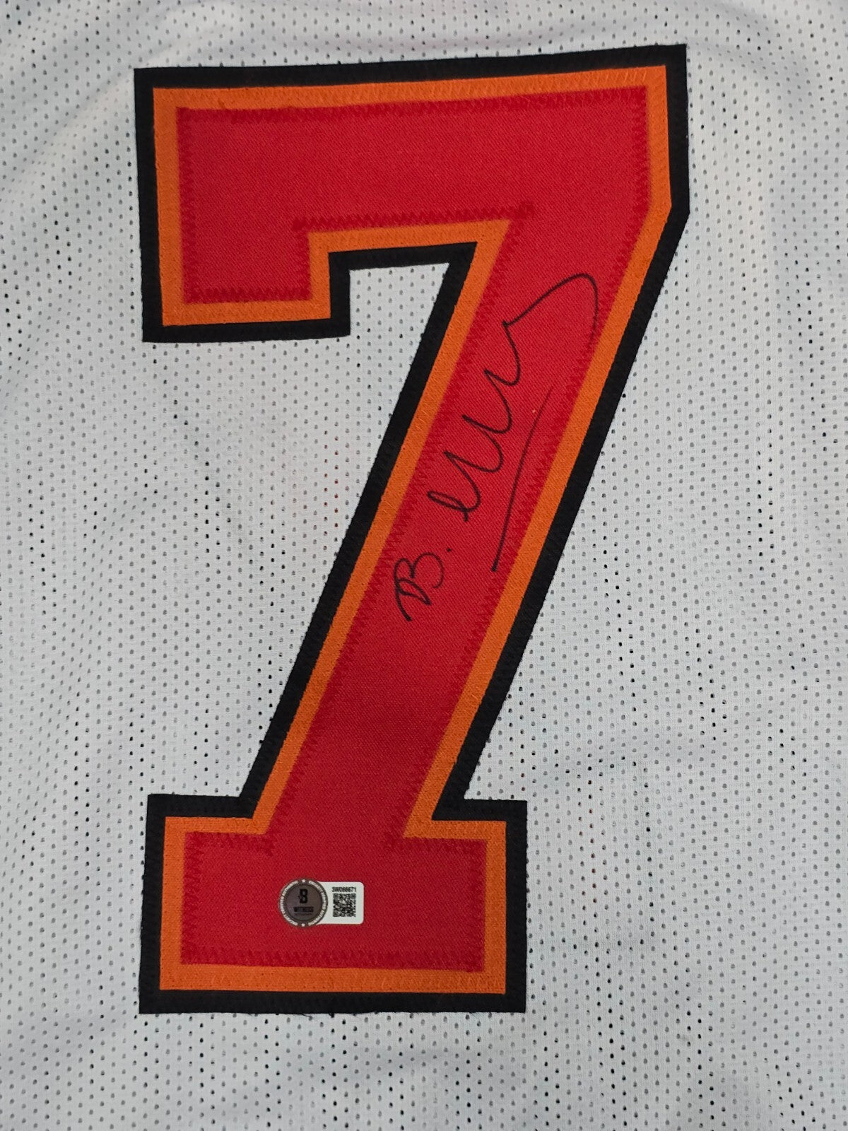 Tampa Bay Buccaneers Bucky Irving Autographed Signed Jersey Beckett Holo