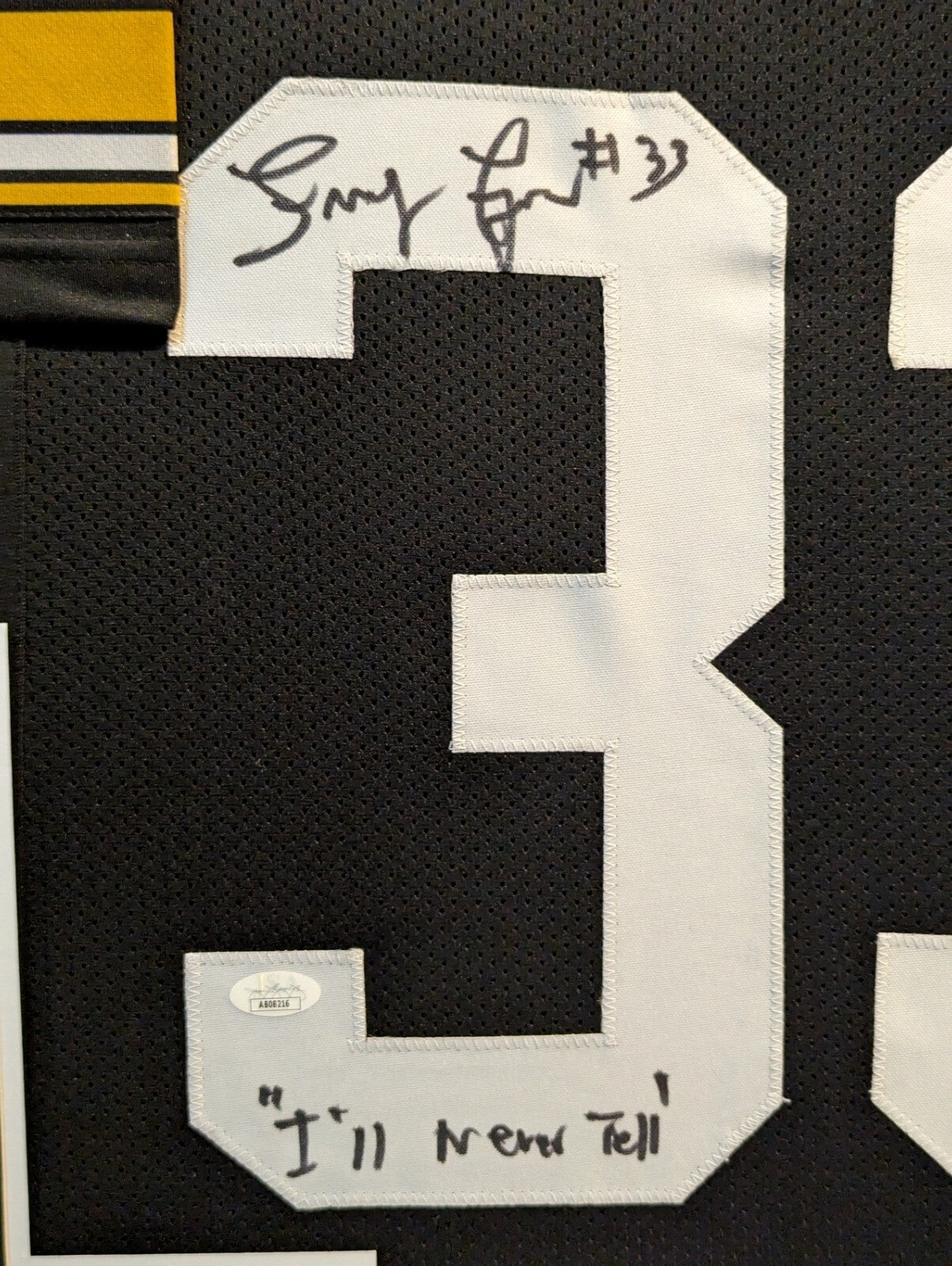 Framed Pittsburgh Steelers John Frenchie Fuqua Autographed Signed Jersey Jsa Coa