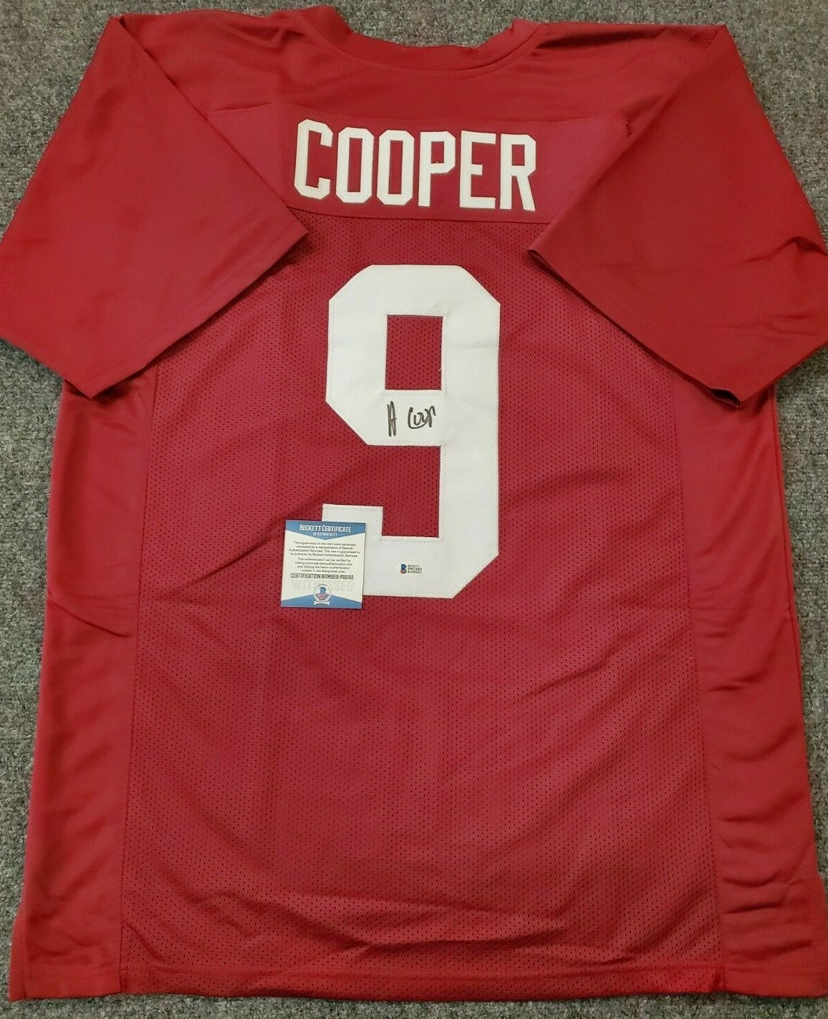Alabama Crimson Tide Amari Cooper Autographed Signed Jersey Beckett Coa