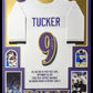 Framed Baltimore Ravens Justin Tucker Autographed Signed Stat Jersey Jsa Coa