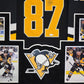 Suede Framed Pittsburgh Penguins Sidney Crosby Autographed Signed Jersey Jsa Coa