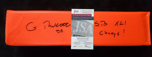 Indianapolis Colts Gary Brackett Autographed Signed Inscribed Pylon Jsa Coa