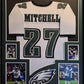 Framed Philadelphia Eagles Quinyon Mitchell Autographed Signed Jersey Jsa Coa