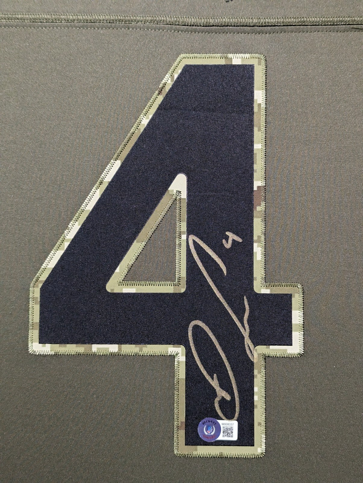 Framed Minnesota Vikings Dalvin Cook Salute To Service Jersey Usa Bas Holo