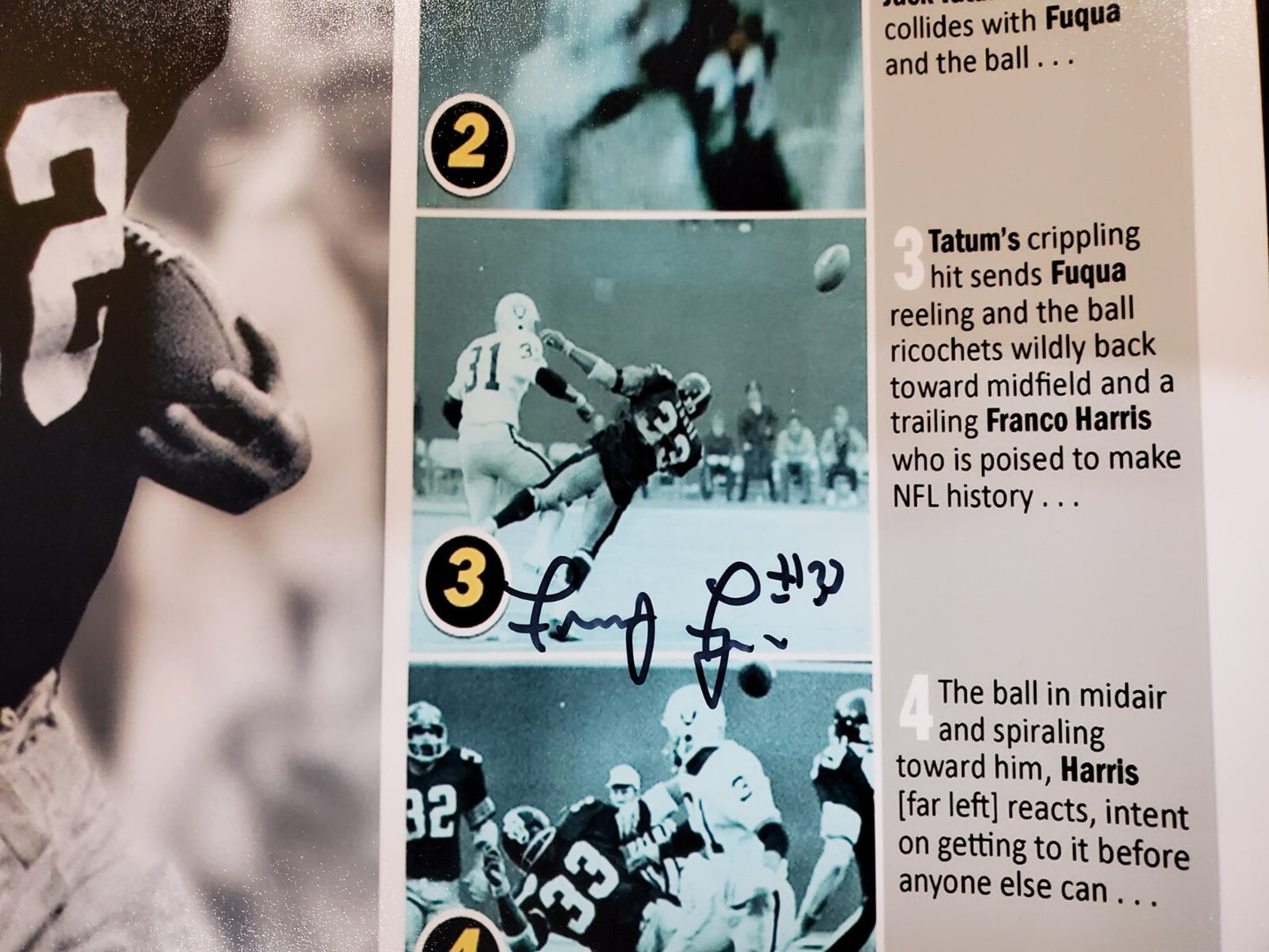 Pittsburgh Steelers Franco Harris Frenchy Fuqua Autographed 16X20 Photo Jsa Coa
