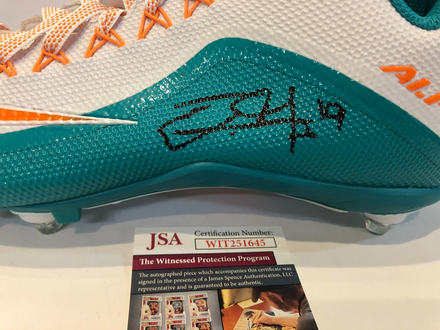 Miami Dolphins Jakeem Grant Autographed Signed Nike Cleat Jsa Coa
