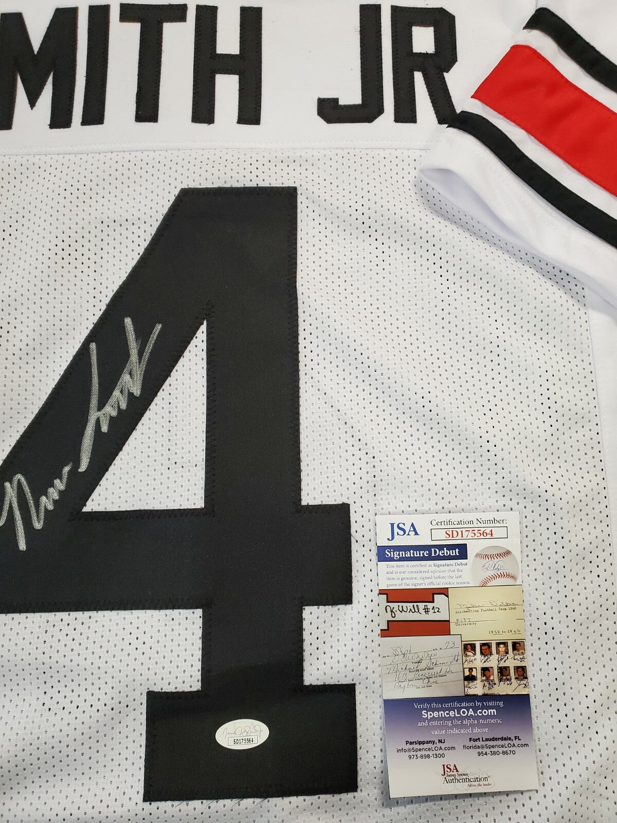 Georgia Bulldogs Nolan Smith Jr Autographed Signed Jersey Jsa Coa