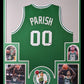 Framed Boston Celtics Robert Parish Autographed Jersey Mounted Memories Holo