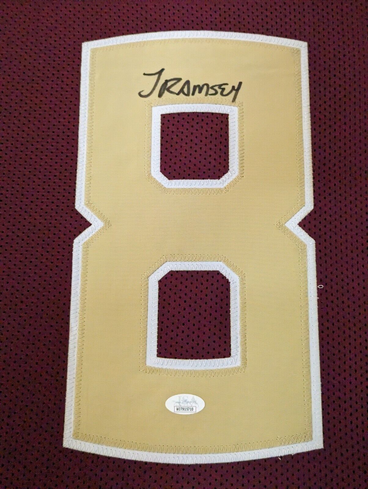 Framed Florida State Seminoles Jalen Ramsey Autographed Jersey Jsa Coa