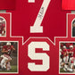 Framed Toby Gerhart Autographed Signed Stanford Cardinals Jersey Jsa Coa