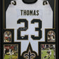 Framed New Orleans Saints Pierre Thomas Autographed Signed Jersey Jsa Coa