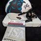 Carolina Panthers Brian Burns Signed  Lunar Mini Helmet Jsa Coa