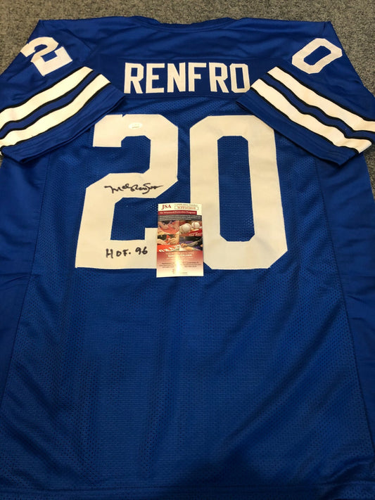 Mel Renfro Autographed Signed Inscribed Dallas Cowboys Jersey Jsa  Coa