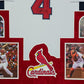 Suede Framed St Louis Cardinals Javier Molina Autographed Jersey Beckett Holo
