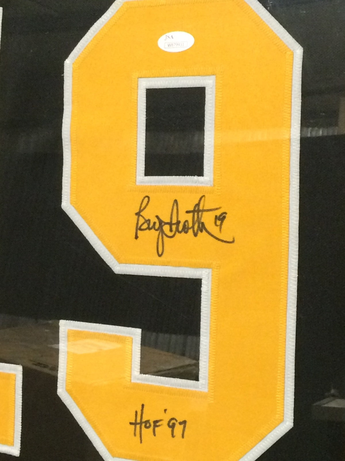 Framed Bryan Trottier Autographed Signed Insc Pittsburgh Penguins Jersey Jsa Coa