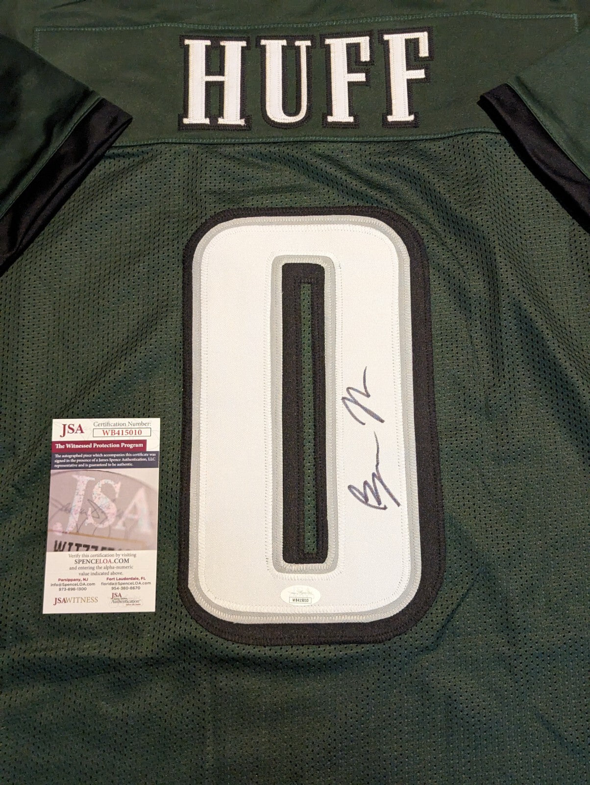 Philadelphia Eagles Bryce Huff Autographed Signed Jersey Jsa Coa