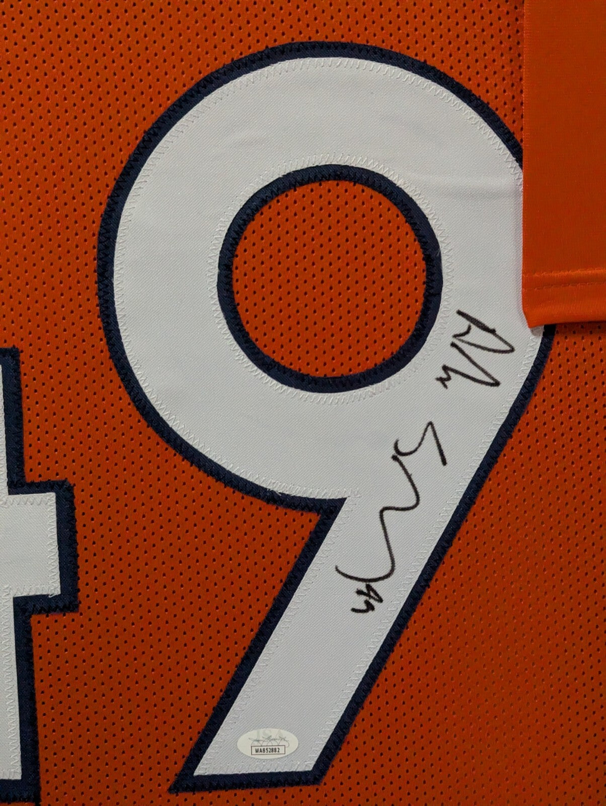 Framed Denver Broncos Alex Singleton Autographed Signed Jersey Jsa Coa