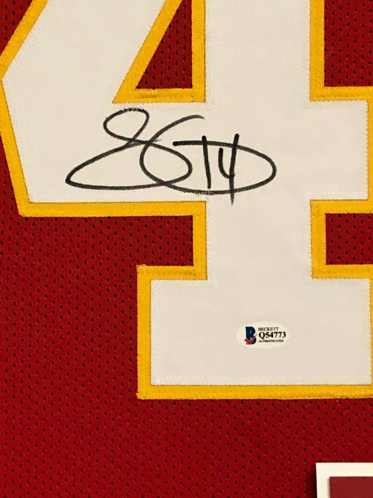 Framed Kansas City Chiefs Sammy Watkins Autographed Signed Jersey Beckett Coa