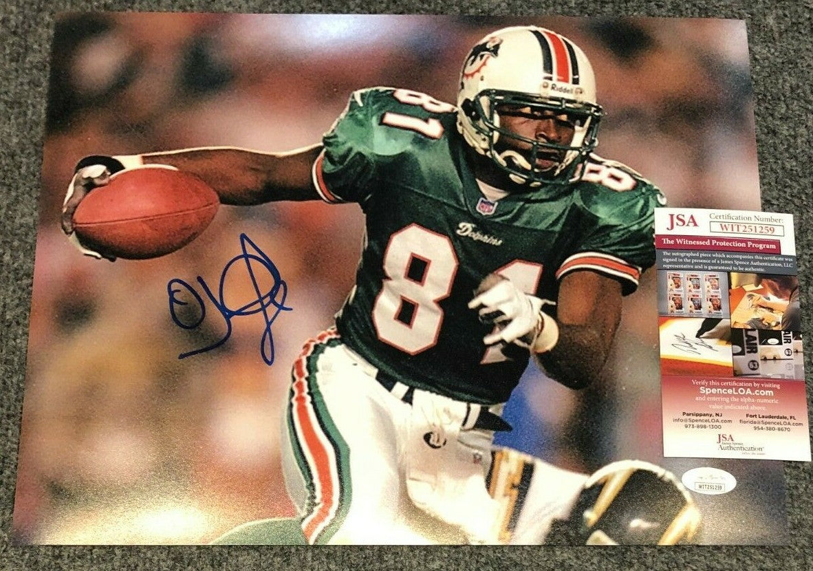 Miami Dolphins Oj Mcduffie Autographed Signed 11X14 Photo Jsa  Coa