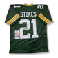 Green Bay Packers Eric Stokes Autographed Signed Jersey Jsa Coa