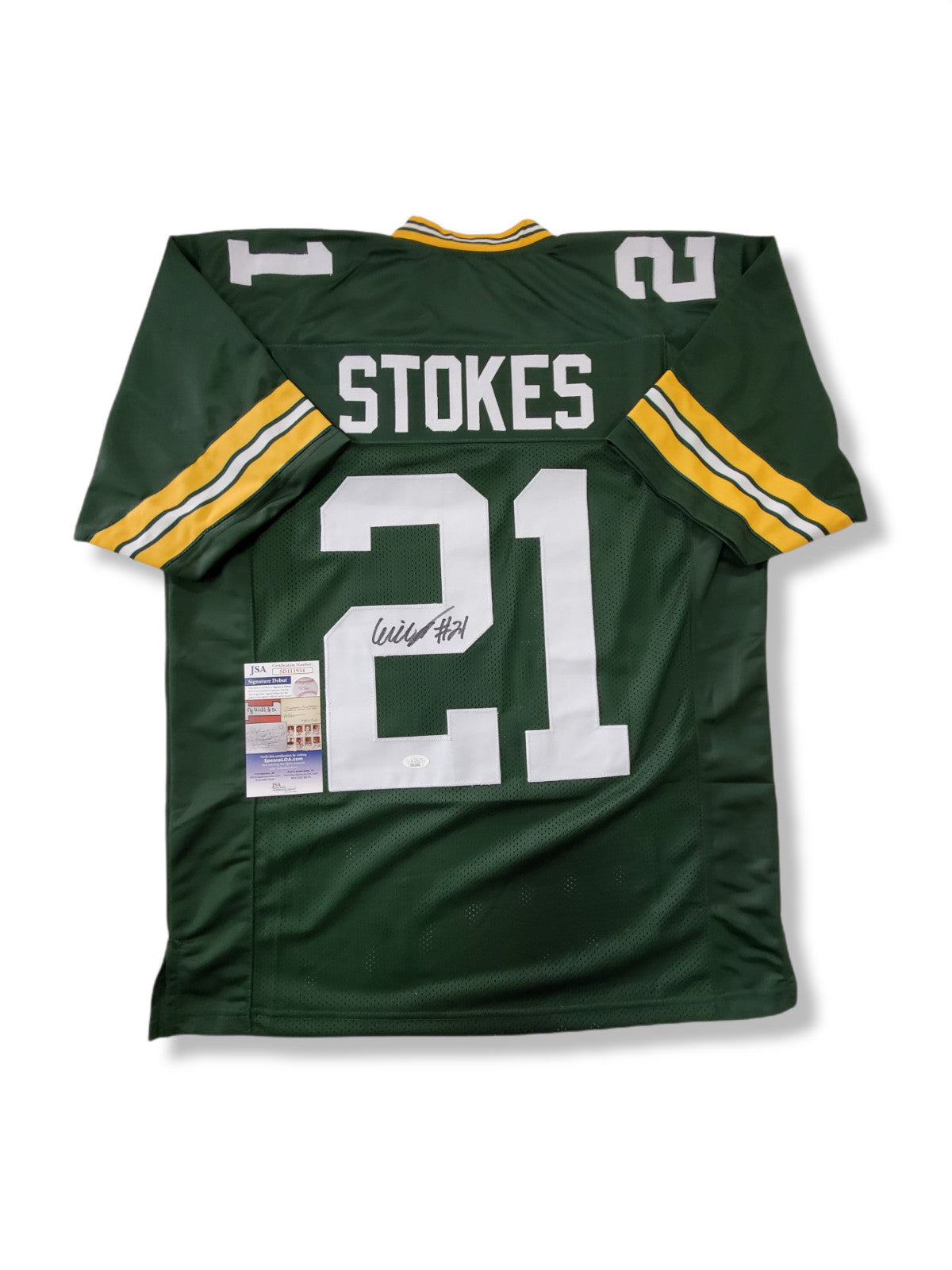 Green Bay Packers Eric Stokes Autographed Signed Jersey Jsa Coa