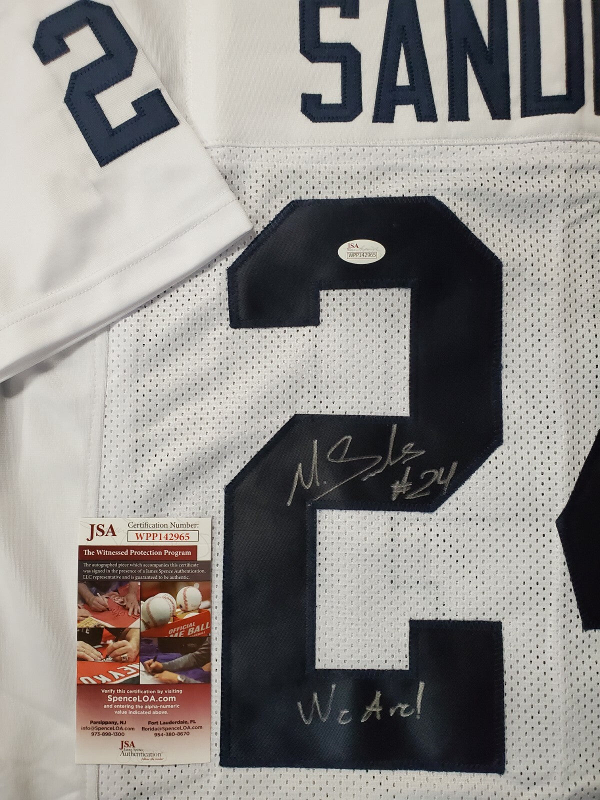 Penn State Miles Sanders Autographed Signed Inscribed Jersey Jsa Coa