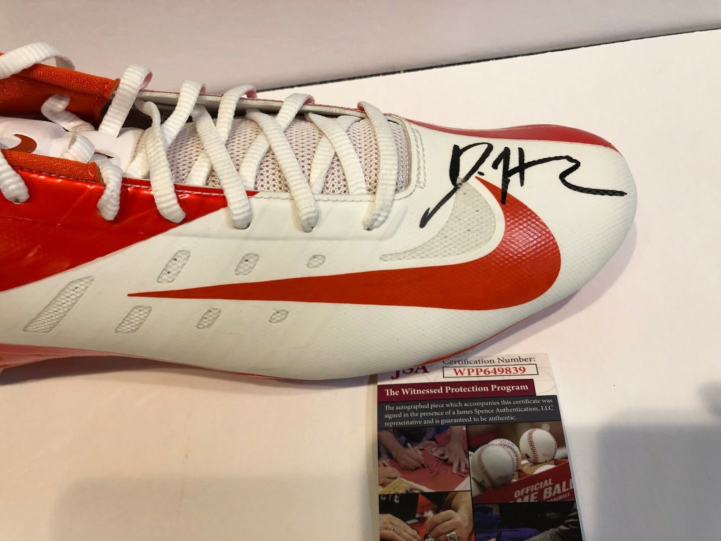 Denver Broncos Daesean Hamilton Autographed Signed Nike Cleat Jsa Coa