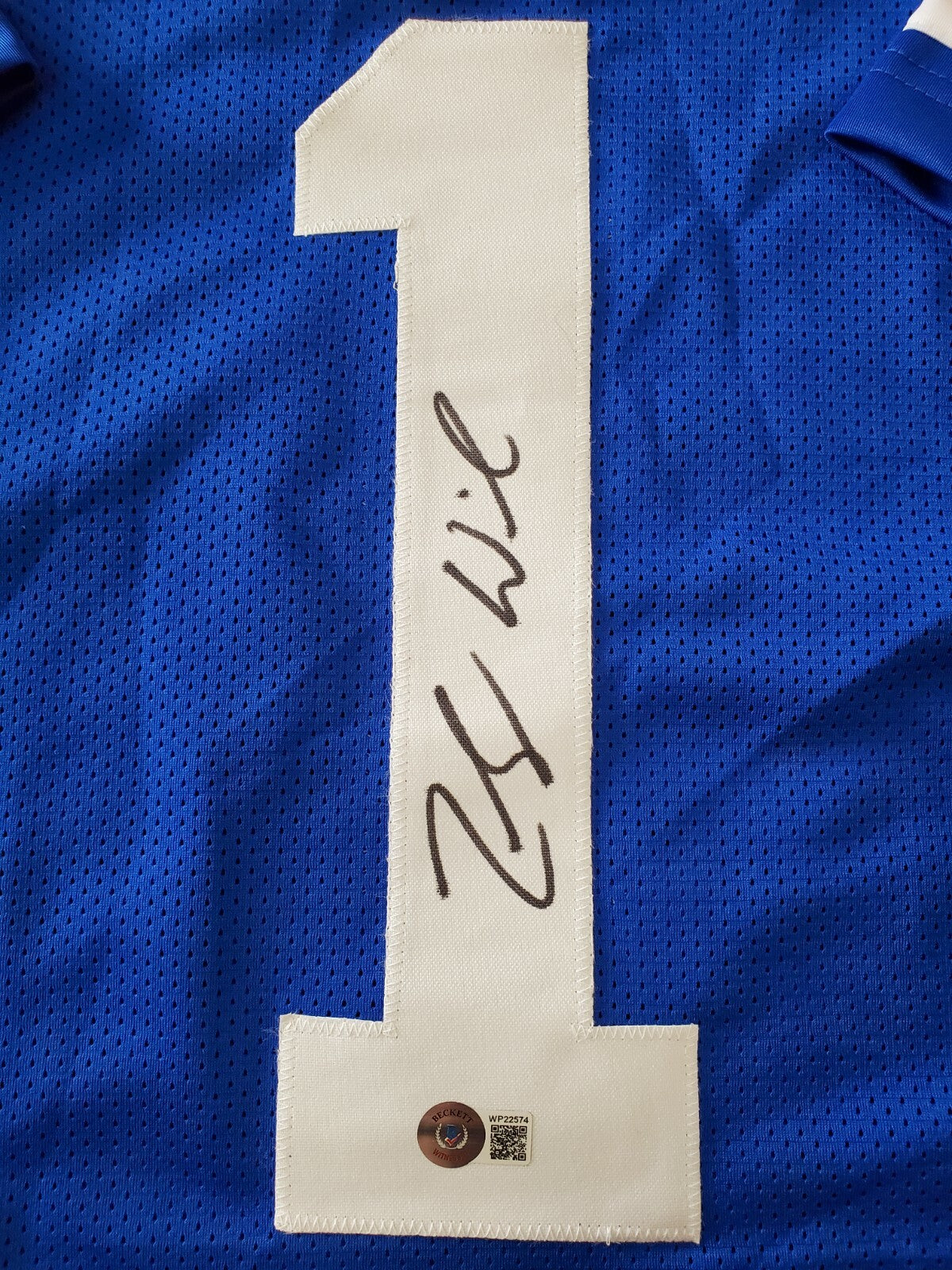 Byu Cougars Zach Wilson Autographed Signed Jersey Beckett Holo