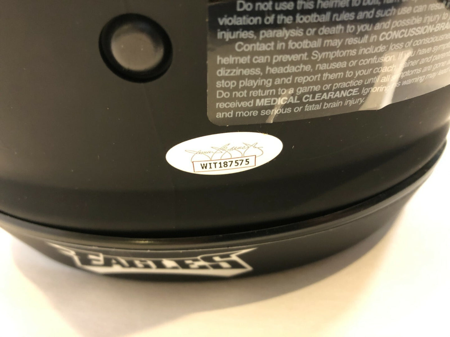 Brian Dawkins Signed Eagles Full Size Speed Eclipse Authentic Helmet Jsa Coa