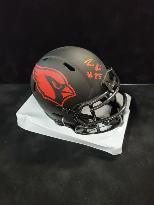 Arizona Cardinals Zaven Collins Autographed Eclipse Mini Helmet Beckett Holo