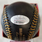 Shane Bieber Autographed Signed Black Leather Oml Baseball Jsa Coa