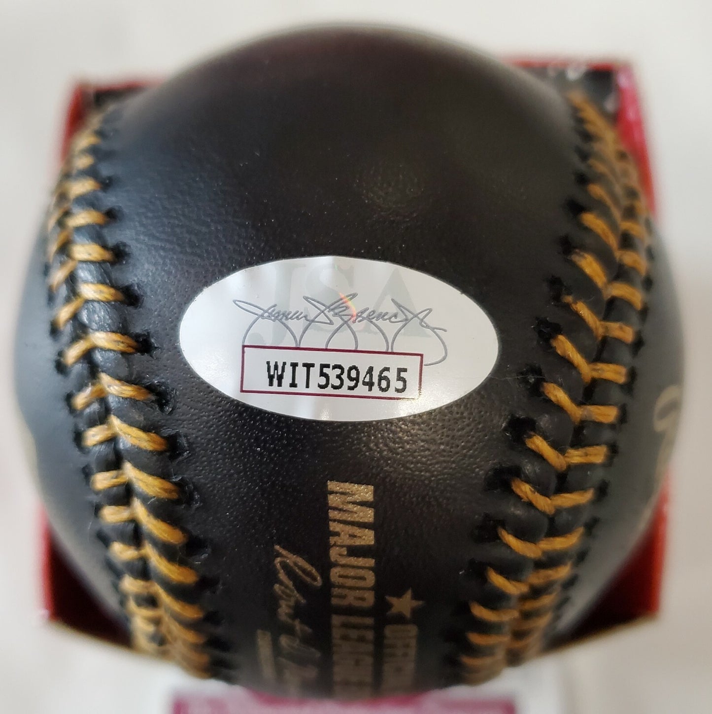 Shane Bieber Autographed Signed Black Leather Oml Baseball Jsa Coa