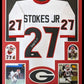 Framed Georgia Bulldogs Eric Stokes Jr Autographed Signed Jersey Jsa Coa