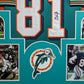 Framed Miami Dolphins Oj Mcduffie Autographed Signed Jersey Jsa Coa