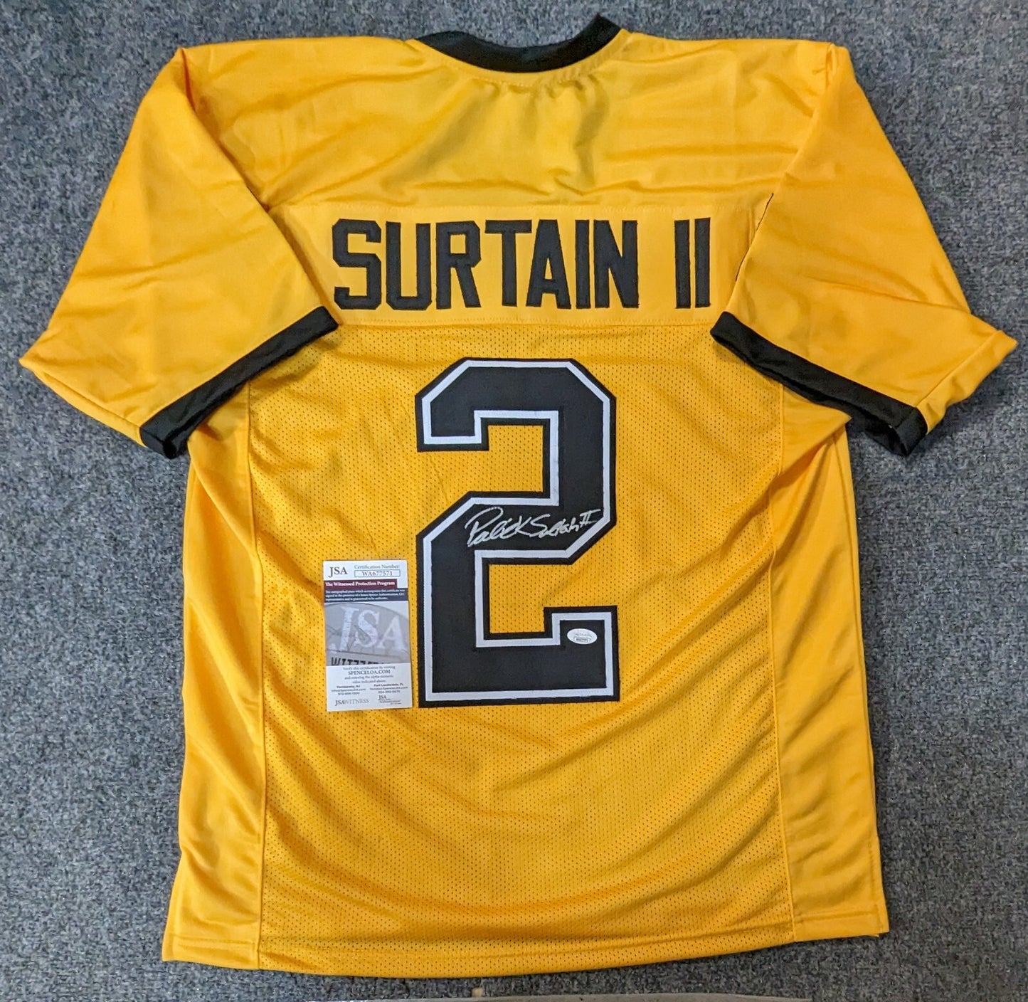 American Heritage Patriots Patrick Surtain Ii Autographed Signed Jersey Jsa Coa